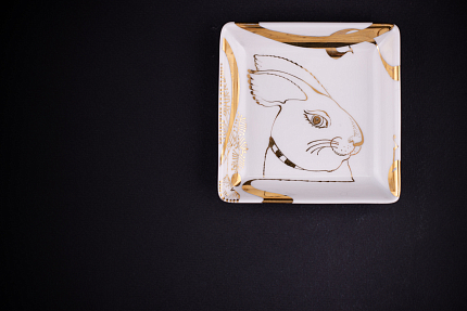 Подставка для мелочи, рисунок Новый год, форма Европейская, арт 60.03917.00.1