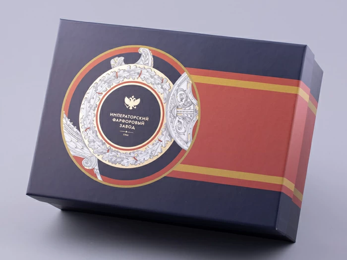 Бокал с блюдцем в подарочной упаковке, форма Гранд, рисунок Полководцы России Александр Суворов, арт. 81.32549.00.1, 