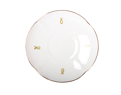 Чашка с блюдцем чайная 220 мл форма Наташа рисунок Петельки арт. 81.15077.00.1