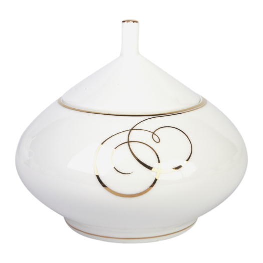 Сахарница Купольная "Золотые завитки" 300 мл арт.  80.65649.00.1, 