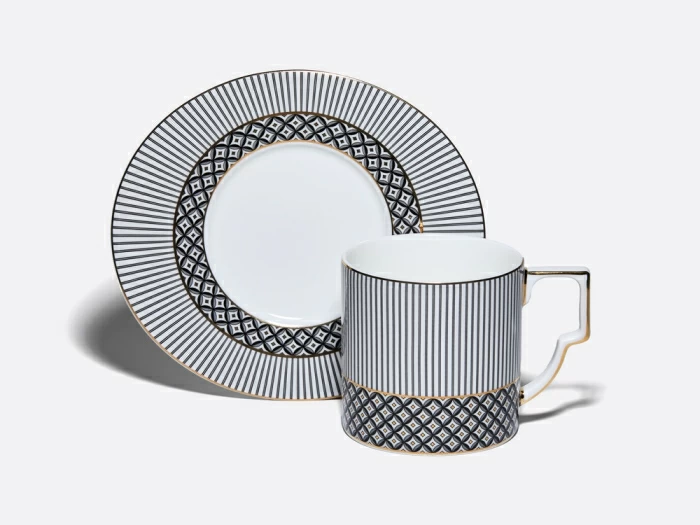 Чашка с блюдцем 440 мл, форма Элегия, рисунок Elegant, арт. 81.34915.00.1, 