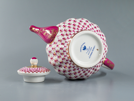 Чайник заварочный форма Тюльпан рисунок Сетка-Блюз 2 арт. 80.86209.00.1