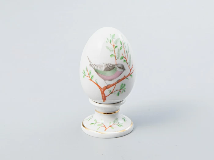 Яйцо пасхальное на подставке 82 мм форма Нева рисунок Пеночка арт. 80.65671.00.1, 