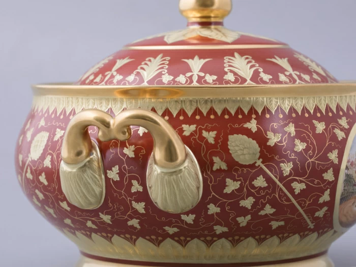 Супница, форма Александрия, рисунок Гурьевский сервиз арт. 80.43362.00.1, 