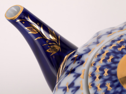 Кофейник Тюльпан Кобальтовая сетка 1200 мл арт. 80.00233.00.1, 