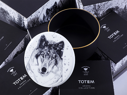 Шкатулка в подарочной упаковке, форма Идиллия, рисунок Тотем. Волк арт. 81.31593.00.1