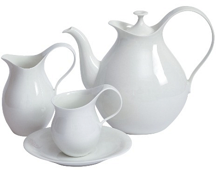 Сервиз чайный 7 предметов на 2 персоны, форма Талисман рисунок Белый арт. 81.16887.00.1