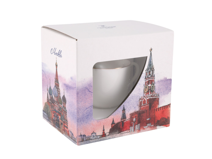 Подарочный набор 180 мл форма Ландыш рисунок Золотой кантик упаковка подарочная Москва арт.  81.27593.00.1, 