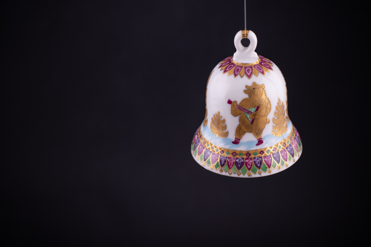 Колокольчик Петелька, Мишка с балалайкой арт 60.01374.00.1, 