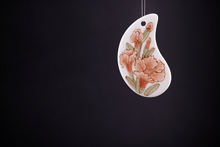 Кулон Цветы осенние, форма Капля арт 60.21099.00.1