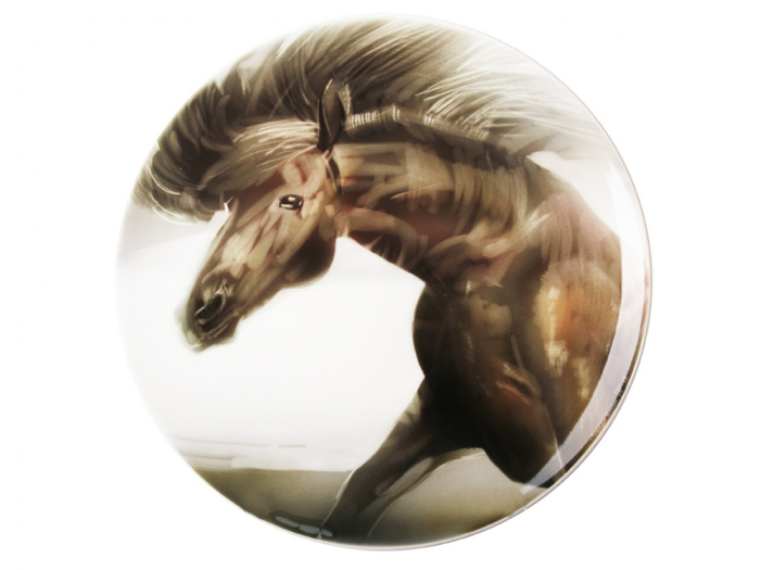 Блюдо декоративное 450 мм форма Круглая рисунок Лошади.Ноябрь арт. 60.07103.00.5, 