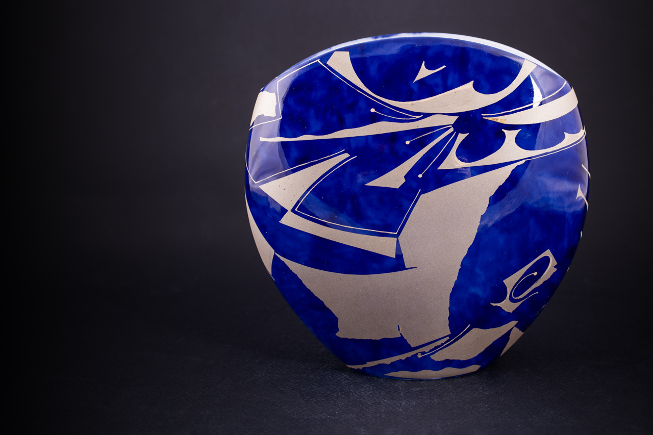 Ваза Золотая нить на форме Вечерний цветок арт 60.16413.00.1, 