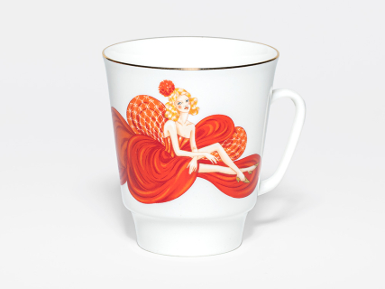 Чашка с блюдцем 165 мл, в подарочной упаковке, форма Майская, рисунок Обнаженные сердца, арт 81.10461.00.1, 