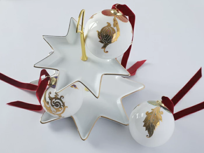 Новогодний Шар в подарочной упаковке, рисунок Рождественские узоры, арт 81.33344.00.1, 