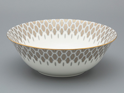 Салатник 240 мм форма, рисунок Саламандра Грей, арт 80.04752.00.1