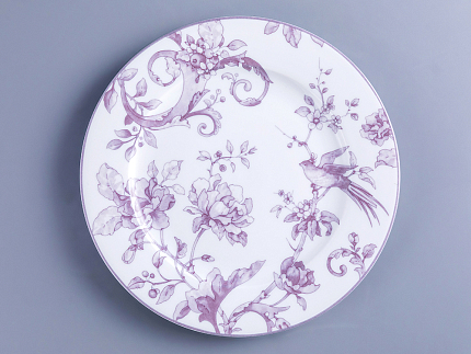 Тарелка мелкая 215 мм форма Европейская рисунок Monplaisir Violet, арт. 80.37452.00.5