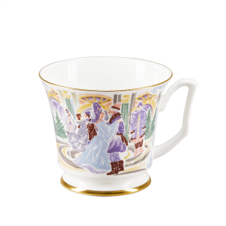 Сервиз чайный форма Юлия рисунок Серебряные коньки, 6 персон 14 предметов арт. 81.29098.00.1, 