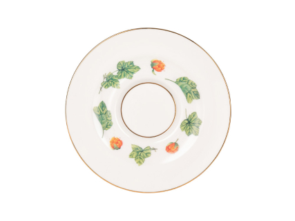 Чашка с блюдцем чайная форма Айседора рисунок Морошка арт. 81.26753.00.1, 