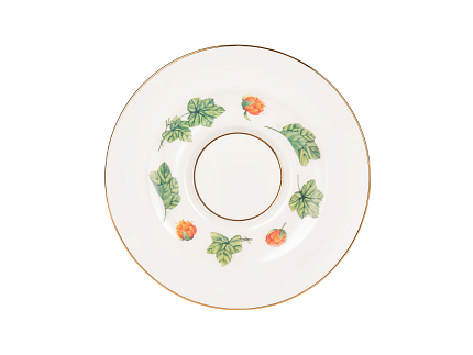 Чашка с блюдцем чайная форма Айседора рисунок Морошка арт. 81.26753.00.1