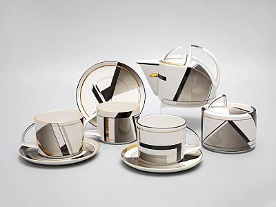 Сервиз чайный форма Баланс рисунок Проект, 6 персон 14 предметов арт. 81.28760.00.1