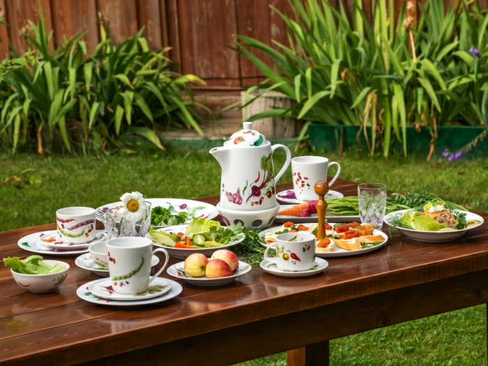 Салатник шестипорционный форма Молодежная квадратный рисунок Мамина Дача, арт. 80.48024.00.1, 