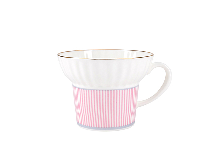 Чашка с блюдцем кофейная 155 мл.,  форма Волна, рисунок Геометрия 5 арт. 81.27011.00.1