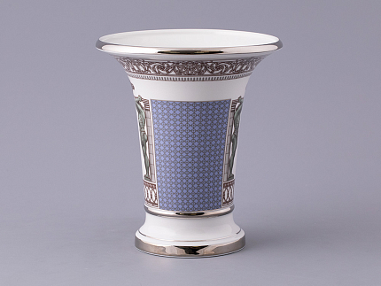 Ваза форма Ампирная рисунок Серебряный город, арт. 80.47619.00.1