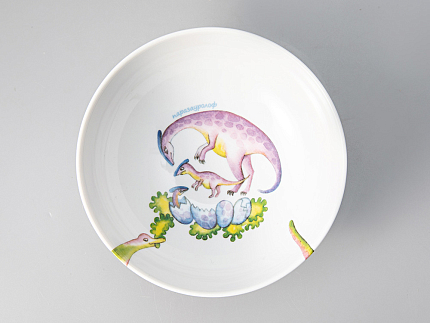 Подарочный набор трехпредметный комплект форма Карат рисунок Динозаврики арт. 81.30530.00.1