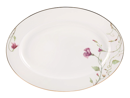 Сервиз столовый форма Премиум Рисунок Цветущий горошек, 6 персон 24 предмета арт. 81.27447.00.1