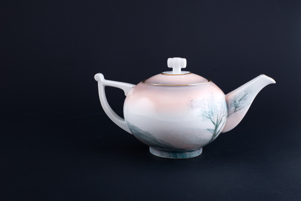 Заварочный Чайник Зима в деревне на форме Кострома арт 40.03496.00.1, 