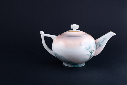 Заварочный Чайник Зима в деревне на форме Кострома арт 40.03496.00.1