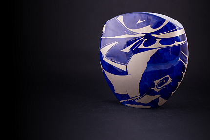 Ваза Золотая нить на форме Вечерний цветок арт 60.16413.00.1