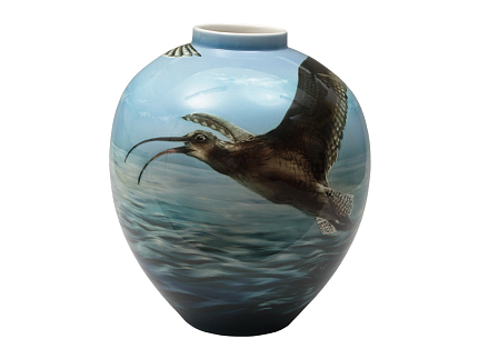 Ваза форма Круглая рисунок На болоте арт. 80.88176.00.1