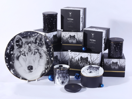 Шкатулка в подарочной упаковке, форма Идиллия, рисунок Тотем. Волк арт. 81.31593.00.1, 