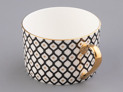 Сервиз чайный форма Идиллия рисунок Неро 1, на 4 персоны 10 предметов, арт. 81.32140.00.1