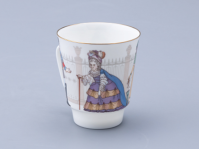 Трехпредметный комплект 165 мл, форма Майская, рисунок Опера Пиковая дама, арт. 81.33929.00.1