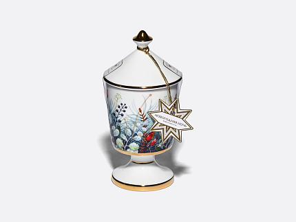 Свеча ароматическая в подарочной упаковке, форма Идиллия рисунок Календа аромат Новогодняя ночь, арт. 81.33152.00.1
