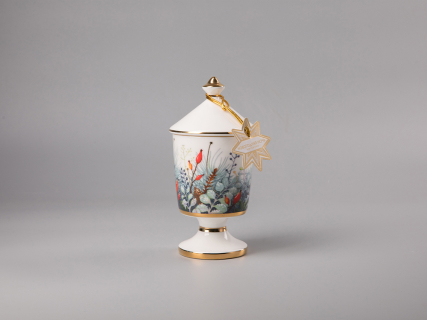 Свеча ароматическая в подарочной упаковке, форма Идиллия рисунок Календа аромат Новогодняя ночь, арт. 81.33152.00.1, 