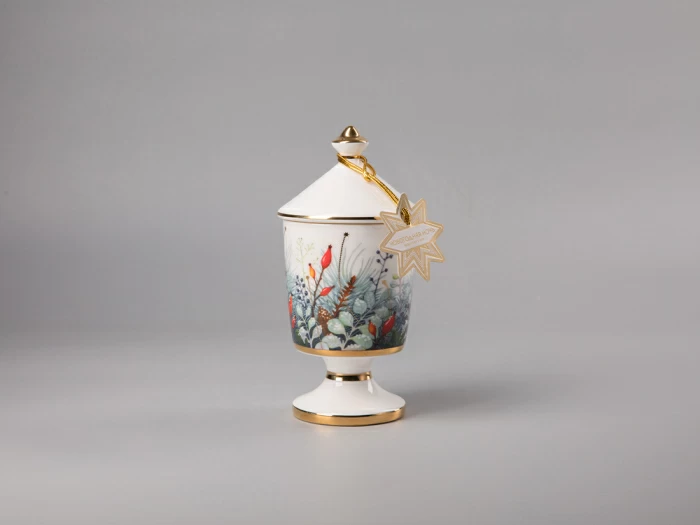 Свеча ароматическая в подарочной упаковке, форма Идиллия рисунок Календа аромат Новогодняя ночь, арт. 81.33152.00.1, 