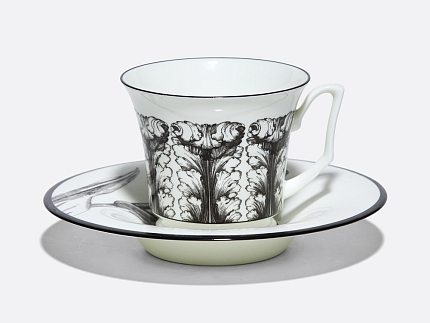Подарочный набор чашка с блюдцем, форма Юлия рисунок Сысоев Волшебный сад IV арт. 81.30915.00.1