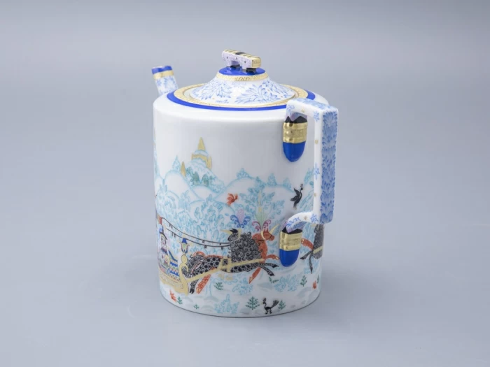 Чайник заварочный, форма Гербовая, рисунок Зимние забавы арт. 80.07795.00.1, 