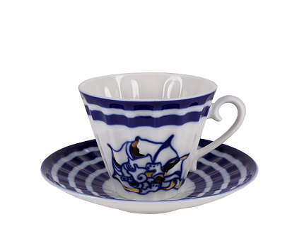 Сервиз чайный форма Лучистая рисунок Морские звезды, 6 персон 14 предметов, арт. 81.28139.00.1