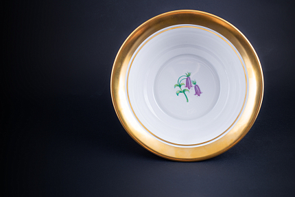 Салатник шести порционный, рисунок Огненный мак на форме Александрия, арт 60.01224.00.5