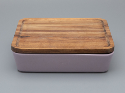 Набор для запекания (2 предмета) форма Стандартная, рисунок Monplaisir Violet, арт 42.00059.00.1, 