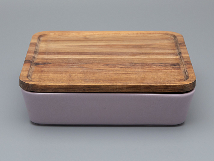 Набор для запекания (2 предмета) форма Стандартная, рисунок Monplaisir Violet, арт 42.00059.00.1