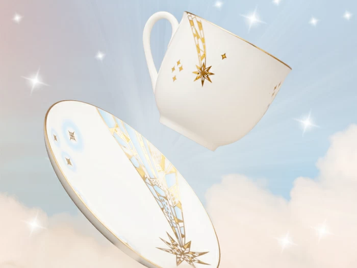 Чашка с блюдцем кофейная 180 мл.,  форма Ландыш,  рисунок Мечтай, арт. 81.32908.00.1, 