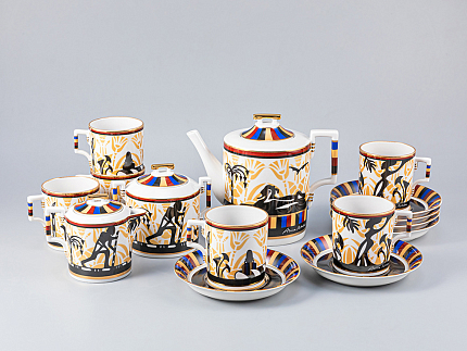 Сервиз чайный форма Гербовая рисунок Анна Нетребко, 6 персон 15 предметов, арт. 81.24966.00.1