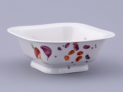 Салатник форма Молодежная однопорционный квадратный рисунок Мамина Дача, арт. 80.48021.00.1