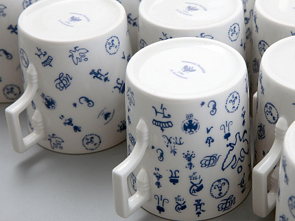 Подарочный набор Чашка с блюдцем чайная, форма Гербовая, рисунок Лого 1, арт 81.32931.00.1