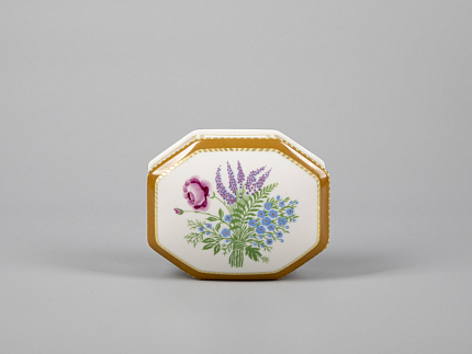 Туалетная коробочка форма Граненая рисунок Люпины арт. 80.59240.00.1